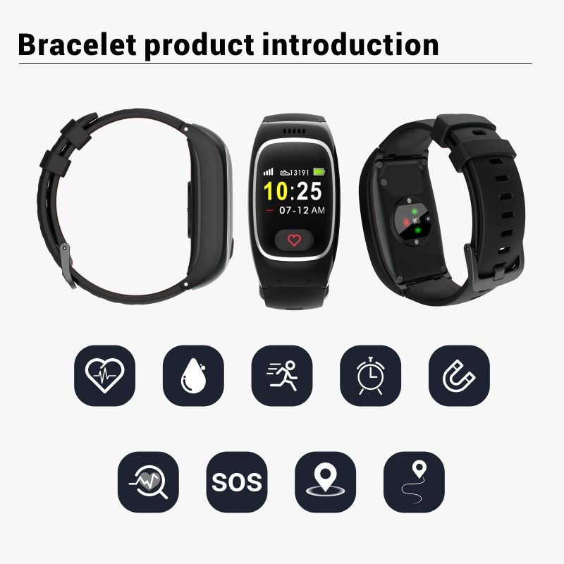 2G/3G/4G GPS Elderly Smart Watch Fall Alert Heart Rate Oxygen Waterproof Wearable Devices For Elder Care